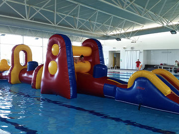 Corrediça do divertimento comercial do Aqua/curso de obstáculo infláveis explosão da água para a piscina