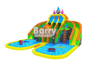 Nomes infláveis do parque de diversões do castelo engraçado com associação e brinquedos de flutuação infláveis