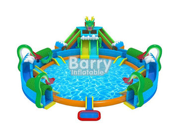 parque inflável temático da água de 30 * 20 M Havaí mini com piscina grande