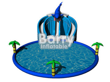 O jogo inflável da água do verão brinca o parque de diversões inflável do golfinho para crianças/adulto