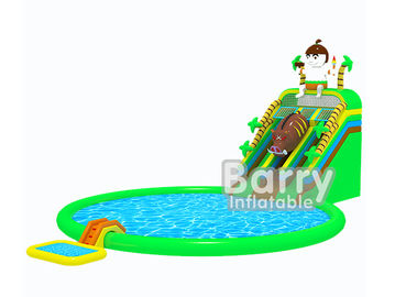 Da selva inflável jurássico do parque da água dos desenhos animados certificado inflável do CE do parque do Aqua