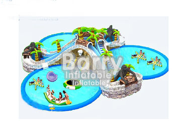 Categoria comercial durável inflável do parque da água das crianças/parque do Aqua com 3 associações