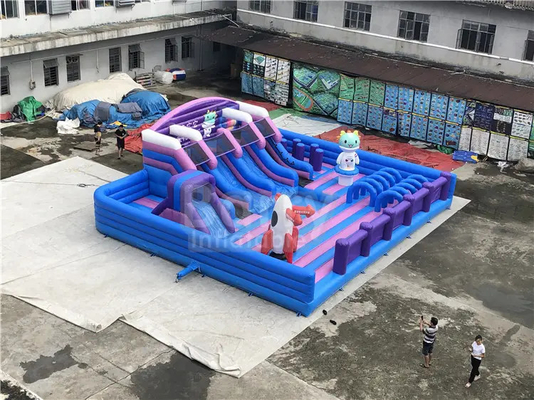 Parque de trampolim inflável de lona personalizada atraente parque inflável castelo inflável
