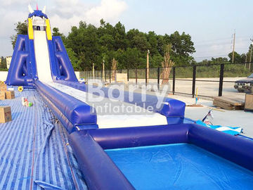 Tamanho personalizado inflável gigante da corrediça de água do hipopótamo profissional com associação de água