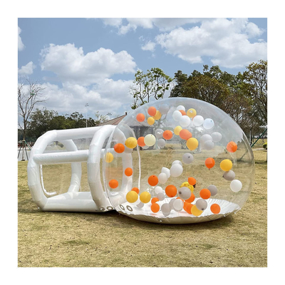 Barraca de bolha inflável de PVC ao ar livre barraca de gramado inflável transparente em forma de cúpula