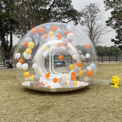 Barraca de bolha inflável de PVC ao ar livre barraca de gramado inflável transparente em forma de cúpula