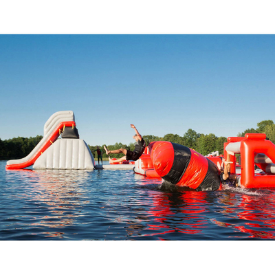 Parque aquático inflável ao ar livre inflável de PVC comercial Big Blast 0,9 mm