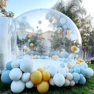 Casa de balões transparente com cúpula de PVC e bolhas infláveis ​​de 1 mm