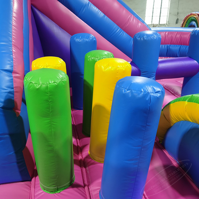 Lona comercial unicórnio castelo inflável para crianças aluguel de casa inflável