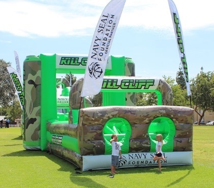 Castelo inflável PVC à prova d'água Obstáculos Desafio Sobrevivente Equipamento inflável para brincar ao ar livre