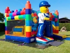 Parque de diversões Bounce House Jogos Bloco Festa Combinação inflável