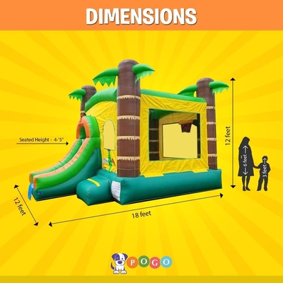Casa inflável de salto com escorrega para crianças
