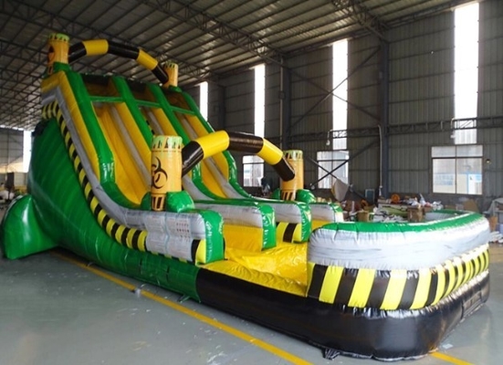 Tarpaulin Jungle Bouncy Castle com Slide Combo Slide Bounce House