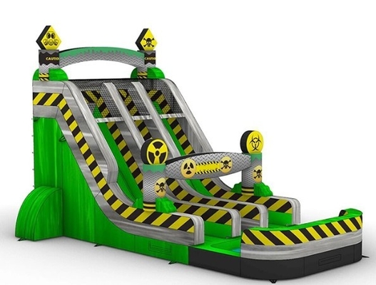 Tarpaulin Jungle Bouncy Castle com Slide Combo Slide Bounce House