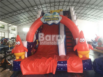 Corrediça inflável comercial profissional de Spongebob à prova de fogo para o campo de jogos das crianças