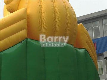 Grande parque inflável comercial móvel da água com construção do projeto da corrediça do elefante