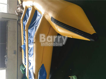 Brinquedo inflável inflável da água do barco de banana do jogo da água do barco do brinquedo dos assentos do amarelo 8