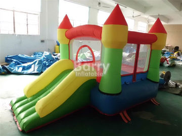 Mini leões-de-chácara infláveis personalizados do partido, casa do salto com corrediça pequena para crianças