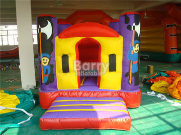 De encerado Bouncy inflável do PVC do castelo 0.55mm da casa do tamanho costura dobro personalizada