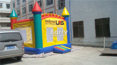 Encerado comercial do PVC da casa 0.55mm do salto do leão-de-chácara inflável da festa de anos