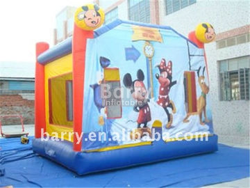Casa interna do salto de Mickey Mouse do leão-de-chácara inflável do partido das crianças com ventilador