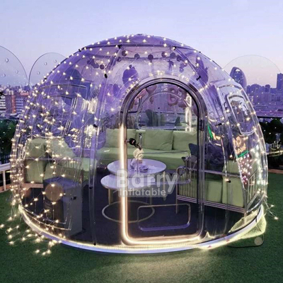 Casa de bolhas inflável de 3 metros de comprimento com cúpula de balão para crianças ou adultos