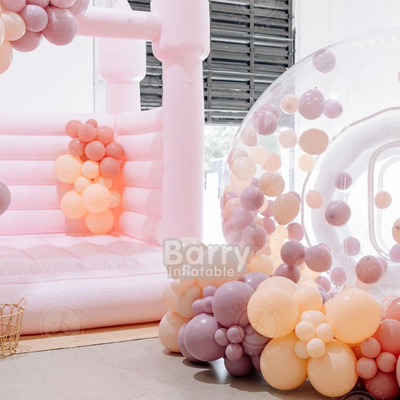 Fácil de montar tenda inflável balão casa de bolhas comercial inflável para impressão personalizada e transporte rápido