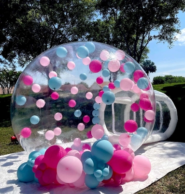 Casa de bolhas inflável de 3 metros de comprimento com cúpula de balão para crianças ou adultos