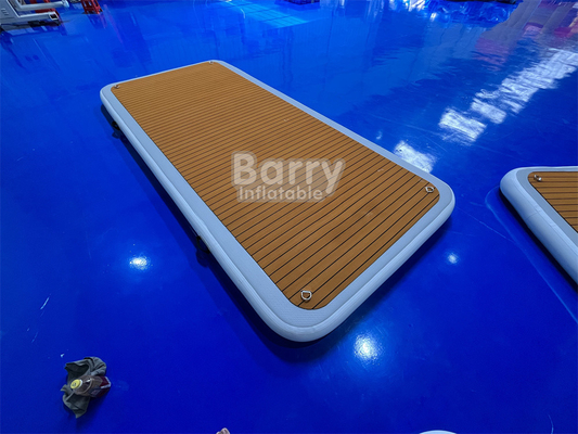 Impressão digital plataforma de natação inflável com bomba de ar e cor personalizada