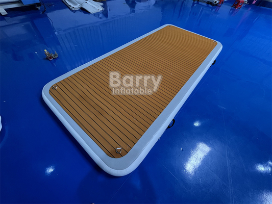 Impressão digital plataforma de natação inflável com bomba de ar e cor personalizada