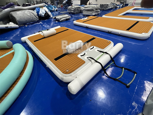 Esportes aquáticos Dock inflável plataforma de natação de sopro com capacidade depende do tamanho