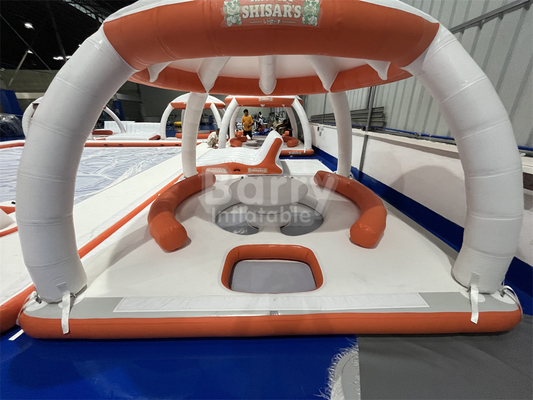 Equipamento de entretenimento aquático Aqua Sofa Plataforma de lazer aquático Dock Ilha flutuante inflável