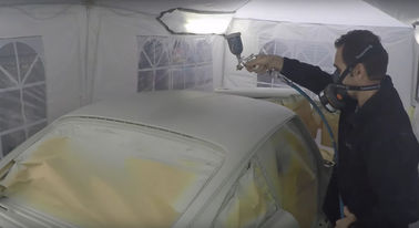 Cor inflável do branco da cabine da pintura à pistola do mini carro portátil móvel exterior automotivo