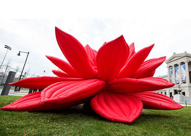 A decoração inflável personalizada bonita da iluminação conduziu a flor inflável