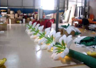 Produtos infláveis da propaganda da flor gigante com diodo emissor de luz, decoração inflável da corrente de flor