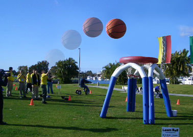 Aro de basquetebol dos jogos dos esportes de Customzied/campo de básquete infláveis gigantes com PVC de 0.55mm