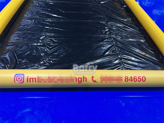 Fácil manutenção Tapete de Contenção de Lava-Carros Inflável Amarelo Com Impressão de Logotipo