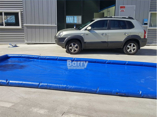 PVC Truck Inflatable Car Clean Pad PVC Portable Inflatable Car Wash Containment Mat Com Sistema de Recuperação de Água