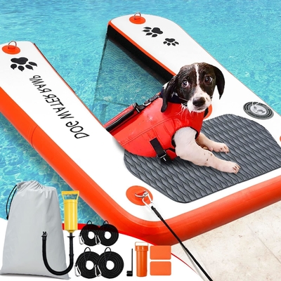 Segura e fácil subir cor personalizada inflável cachorro prancha escada de rampas de cão divertida e divertida para o seu cão