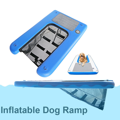 Ajudar o cão a sair da água DWF PVC lonas Cachorro escada Cachorro rampa de água inflável para para animais de estimação natação