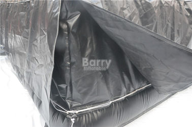Airbag inflável preto do salto para esquiar, tamanho de salto inflável 5.1x6.1x1.4M da almofada