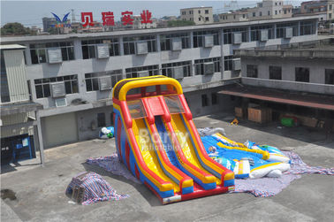 A corrediça inflável comercial de ALI, evento dobro da pista inflável seca a corrediça para o partido das crianças