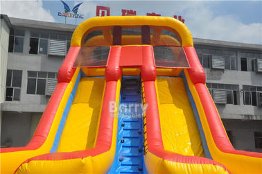 A corrediça inflável comercial de ALI, evento dobro da pista inflável seca a corrediça para o partido das crianças