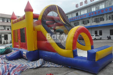 Jogo Bouncy de salto combinado inflável gigante da corrediça do leão-de-chácara da casa do salto do castelo