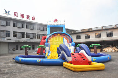 corrediça inflável gigante para crianças, 1 - 3 anos de encerado do PVC de 0.55mm de garantia