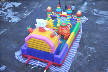Tema animal do divertimento inflável gigante do elogio do campo de jogos da criança CE-habilitado