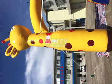 Arco inflável do girafa amarelo para o evento com o logotipo que imprime SCT EN71