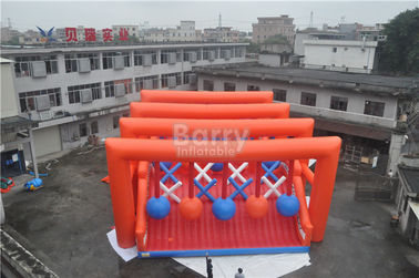 Curso de obstáculo inflável louco enorme para adultos/equipamento exterior inflável do jogo