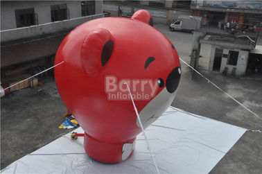 Balão à terra inflável do urso vermelho de Oxford para anunciar a altura de 8.5m