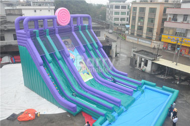 Refrigere a corrediça de água inflável gigante de 5 pistas com associação grande/jogos infláveis adultos